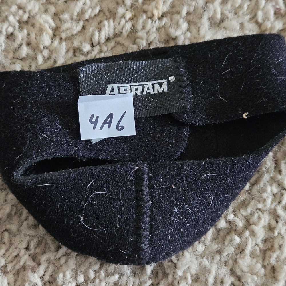 Asram Black Heel Support - OS